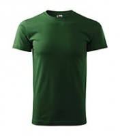 Pánské triko k potisku Basic 160 g lahvově zelené 06