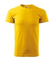 Pánské triko k potisku Basic 160g žluté 04