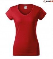 Dámské triko FIT V-NECK červené