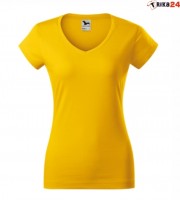 Dámské triko FIT V-NECK žluté