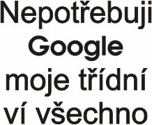 Potisk na textil Google - třídní