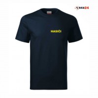 HASIČI TRIKO Base TMAVĚ MODRÉ - žlutý tisk   Velikost S - 5XL