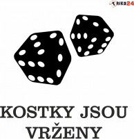 Potisk na textil KOSTKY JSOU VRŽENY