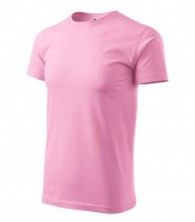 Pánské triko k potisku Basic 160g růžové 30