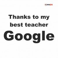 Potisk na textil BEST TEACHER GOOGLE