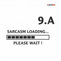 Potisk na textil SARCASM LOADING