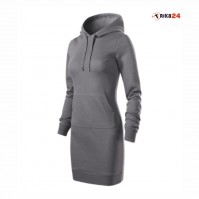 Šaty HOODY tm. šedé 36