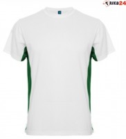 Sportovní triko TOKYO bílá / sytě zelená - 0120