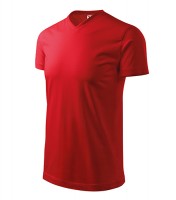 Triko Heavy V - Neck červené