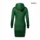 Šaty HOODY tm. zelené 06